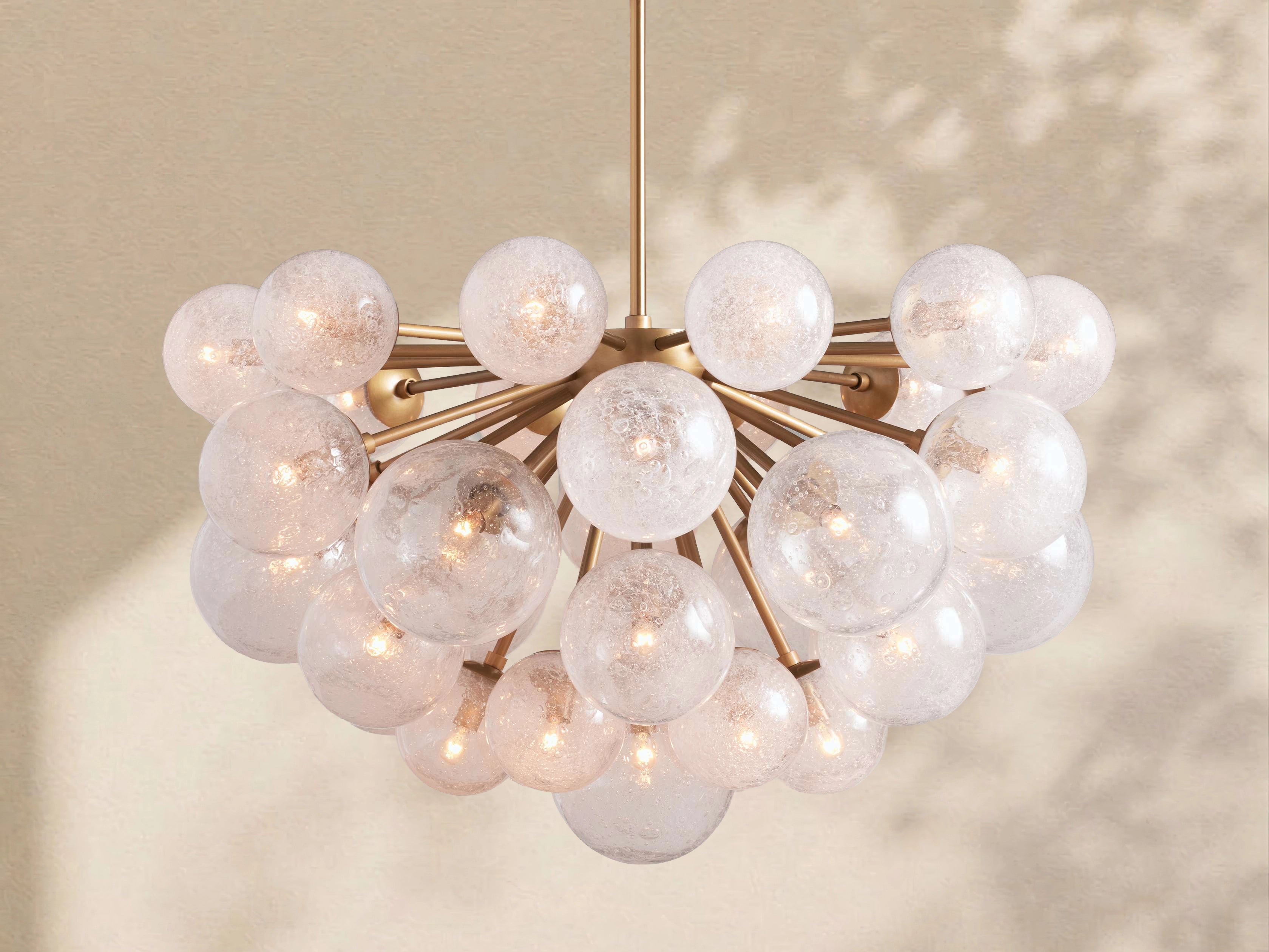 Mardena Textured Glass Chandelier