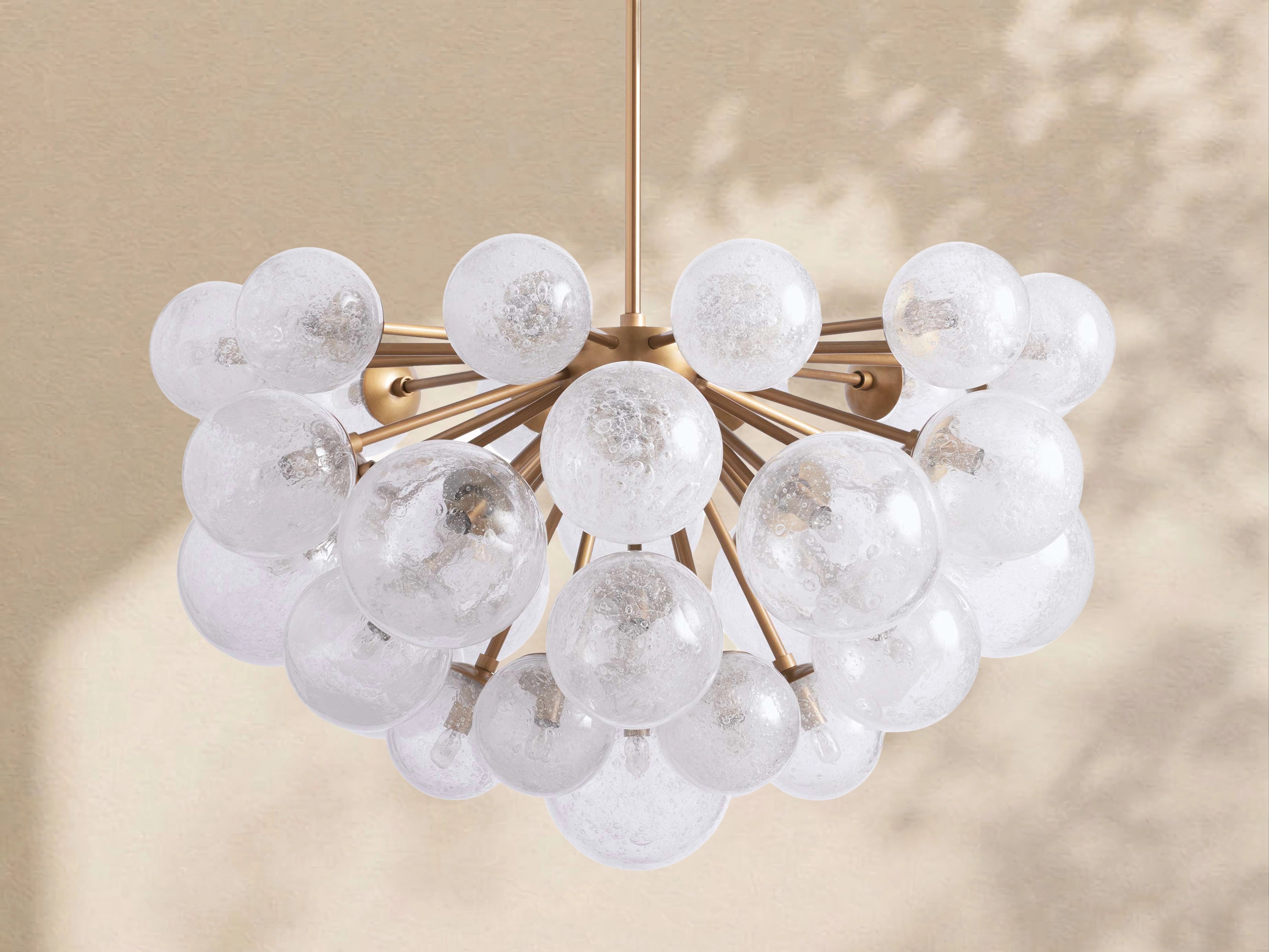 Mardena Textured Glass Chandelier