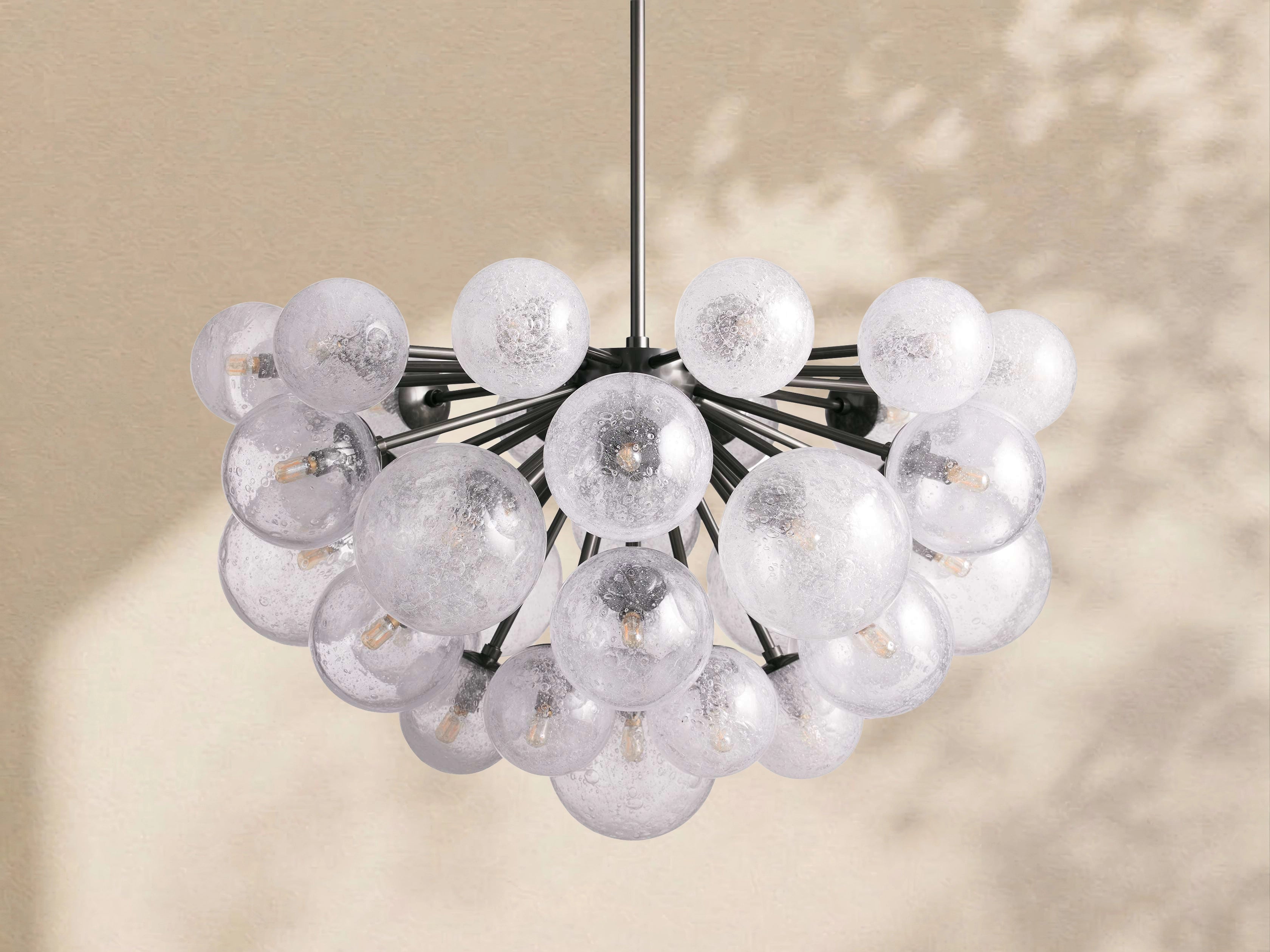 Mardena Textured Glass Chandelier
