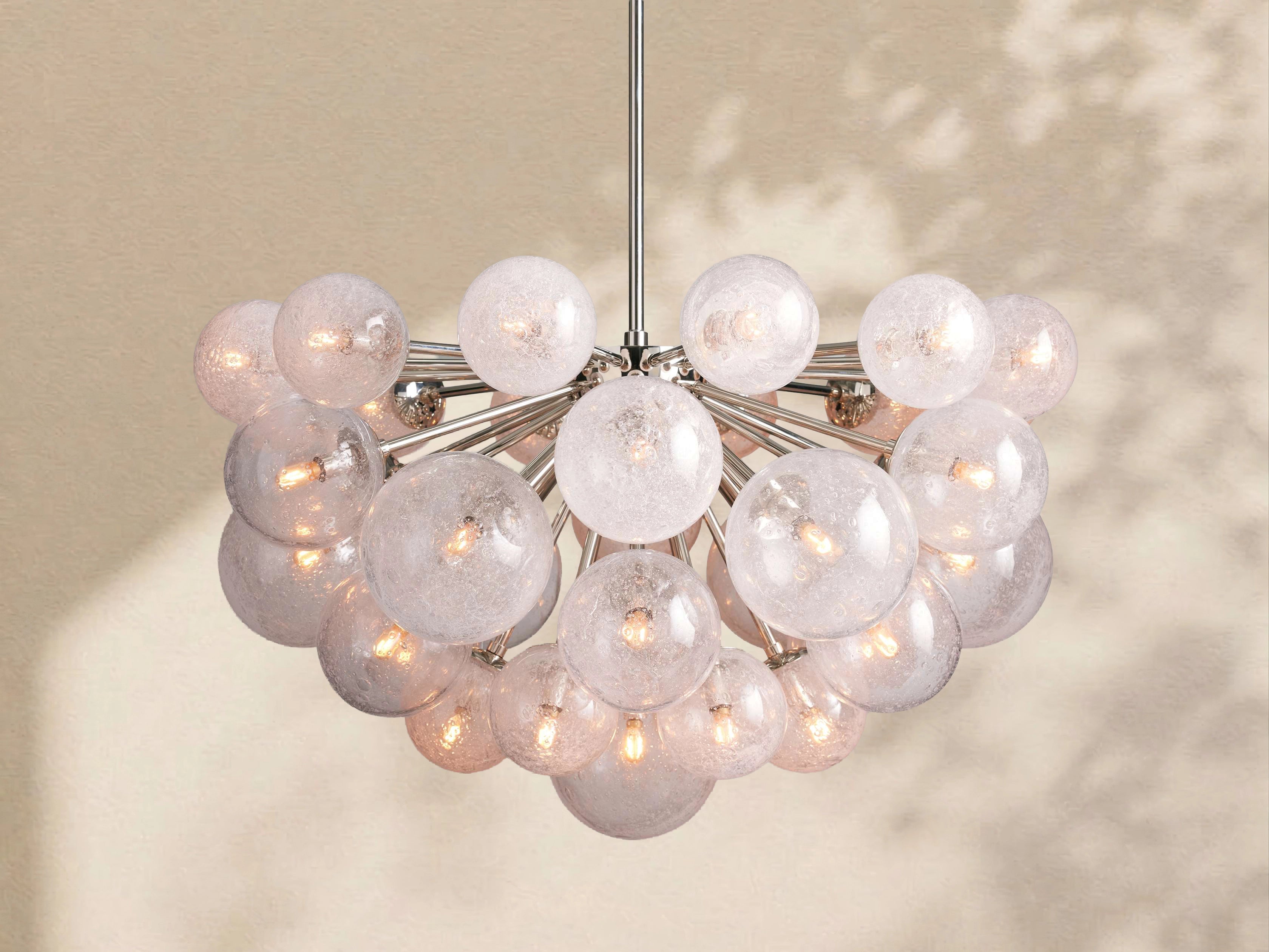 Mardena Textured Glass Chandelier