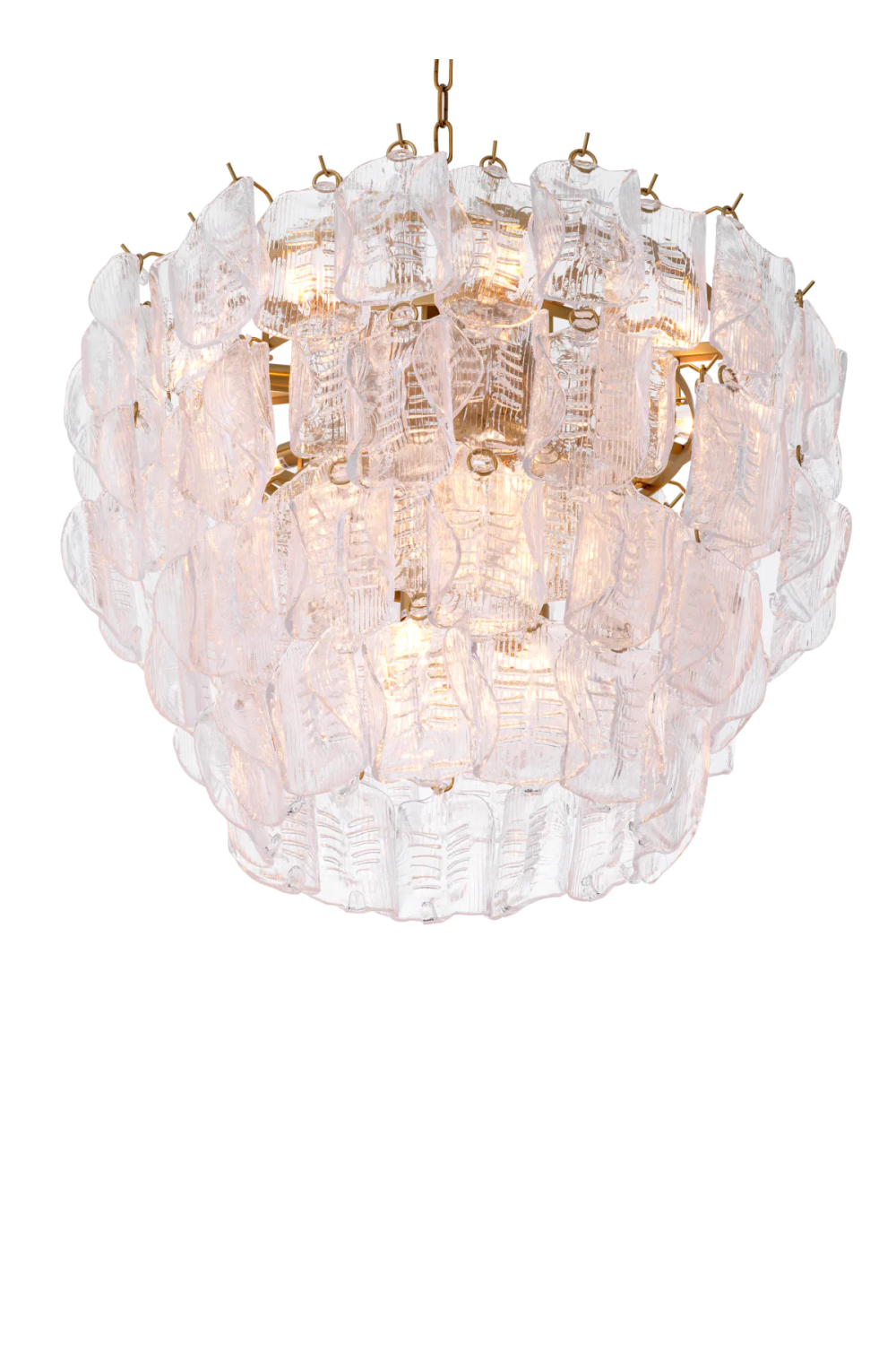 Solange Tiered Handmade Glass Chandelier
