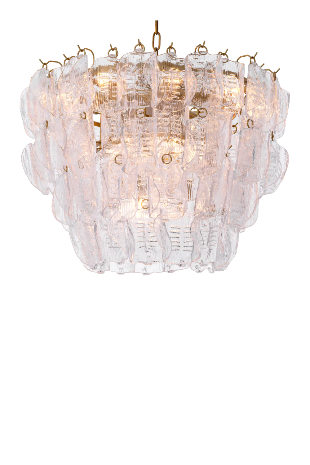 Solange Tiered Handmade Glass Chandelier