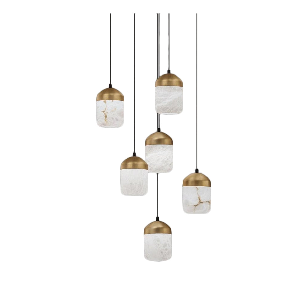 Alabastera Acorn Alabaster Cluster Light