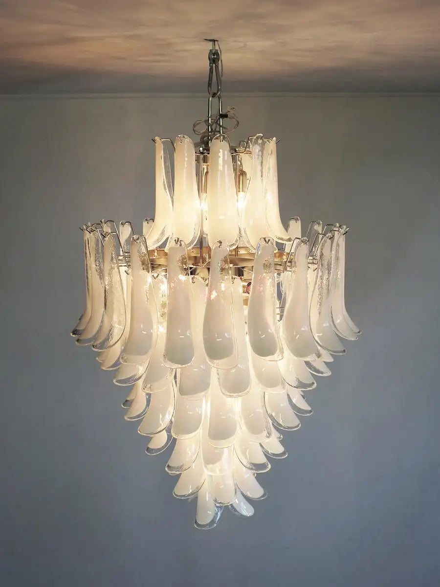 Chandelier Mazzega Murano, Italy - 85 glass petals