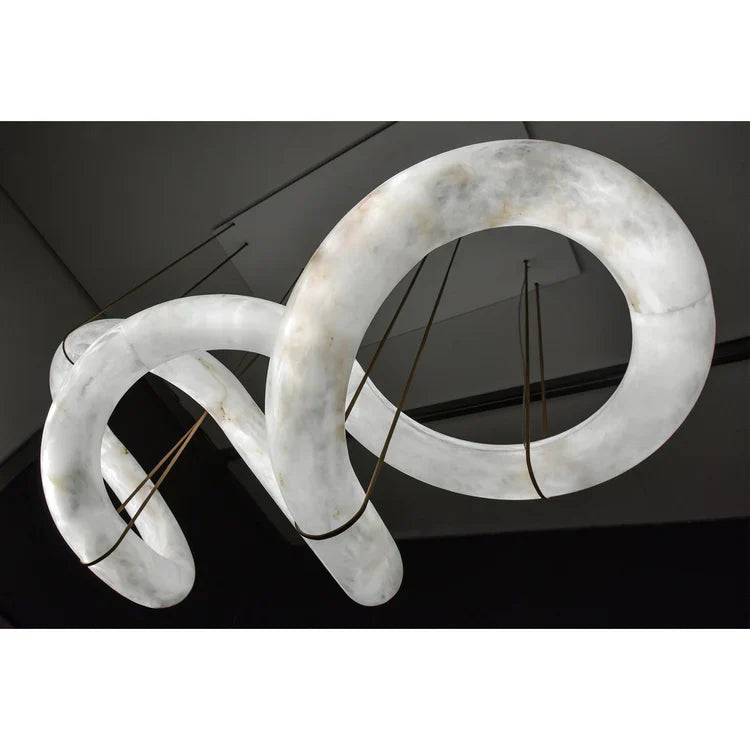 Infinity 12 & 16 Alabaster Pendant Light