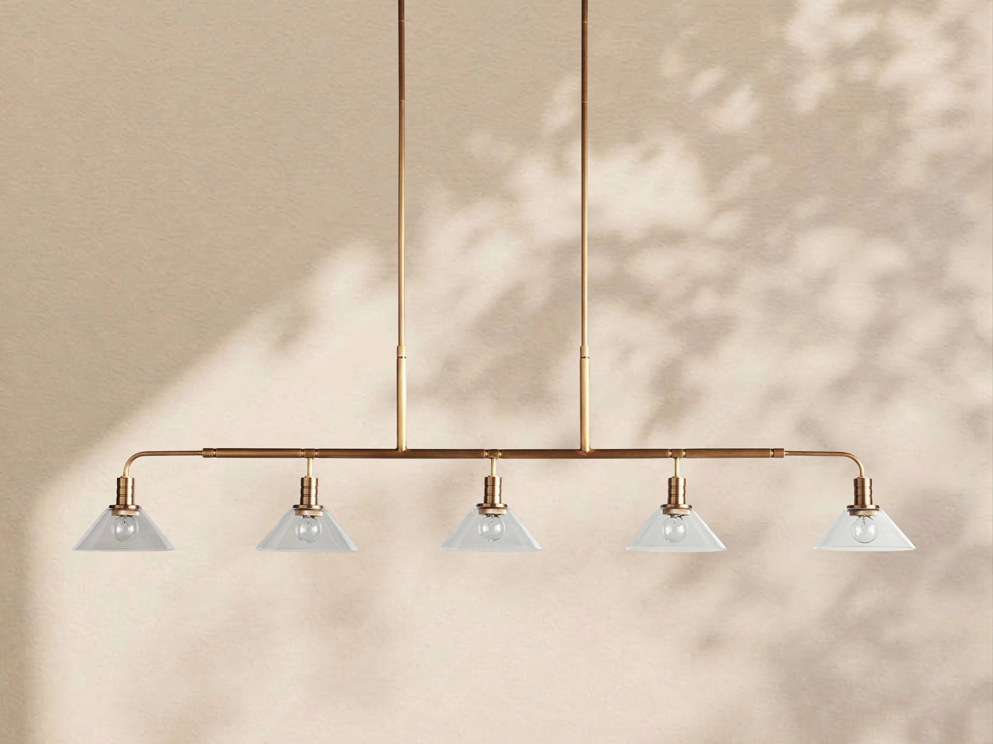 Theriond Cone Cluster Linear Chandelier