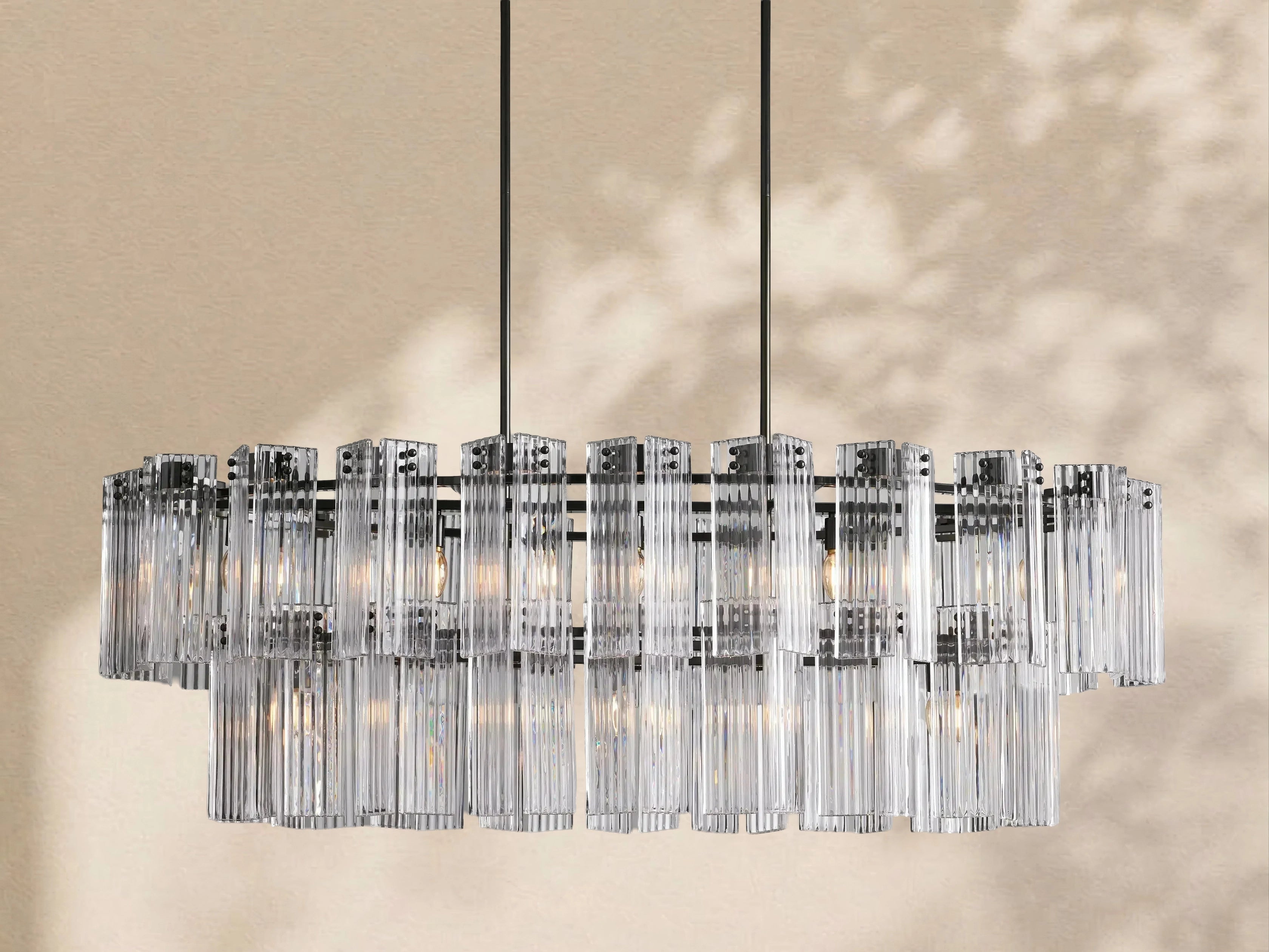 Delisa Oval Chandelier 51" 63" 72"