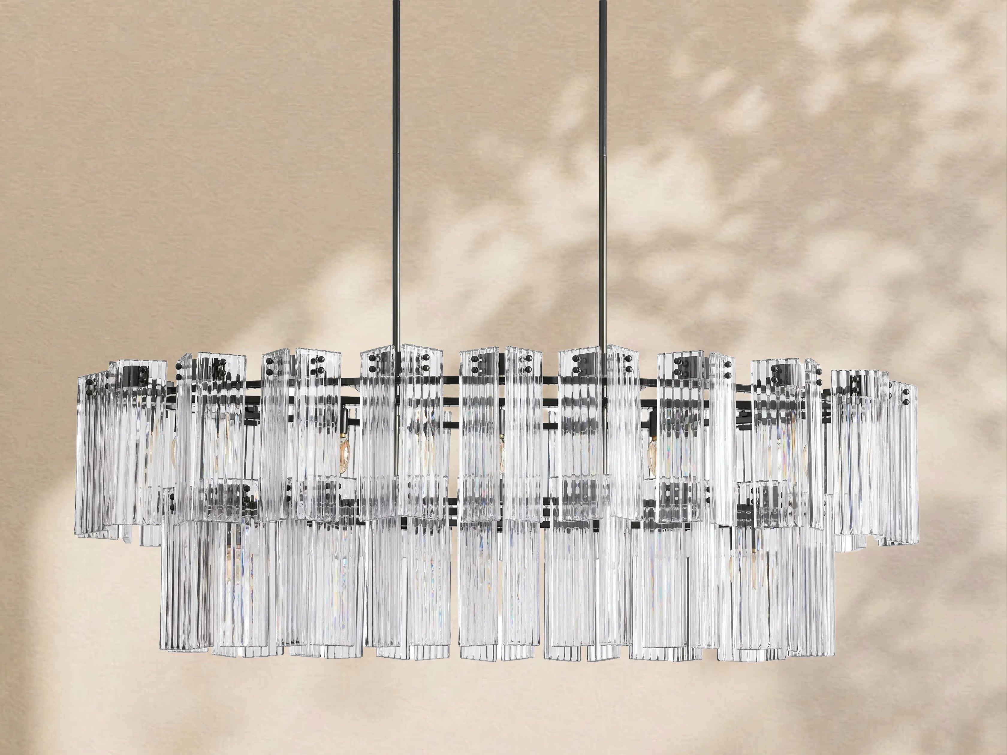 Delisa Oval Chandelier 51" 63" 72"
