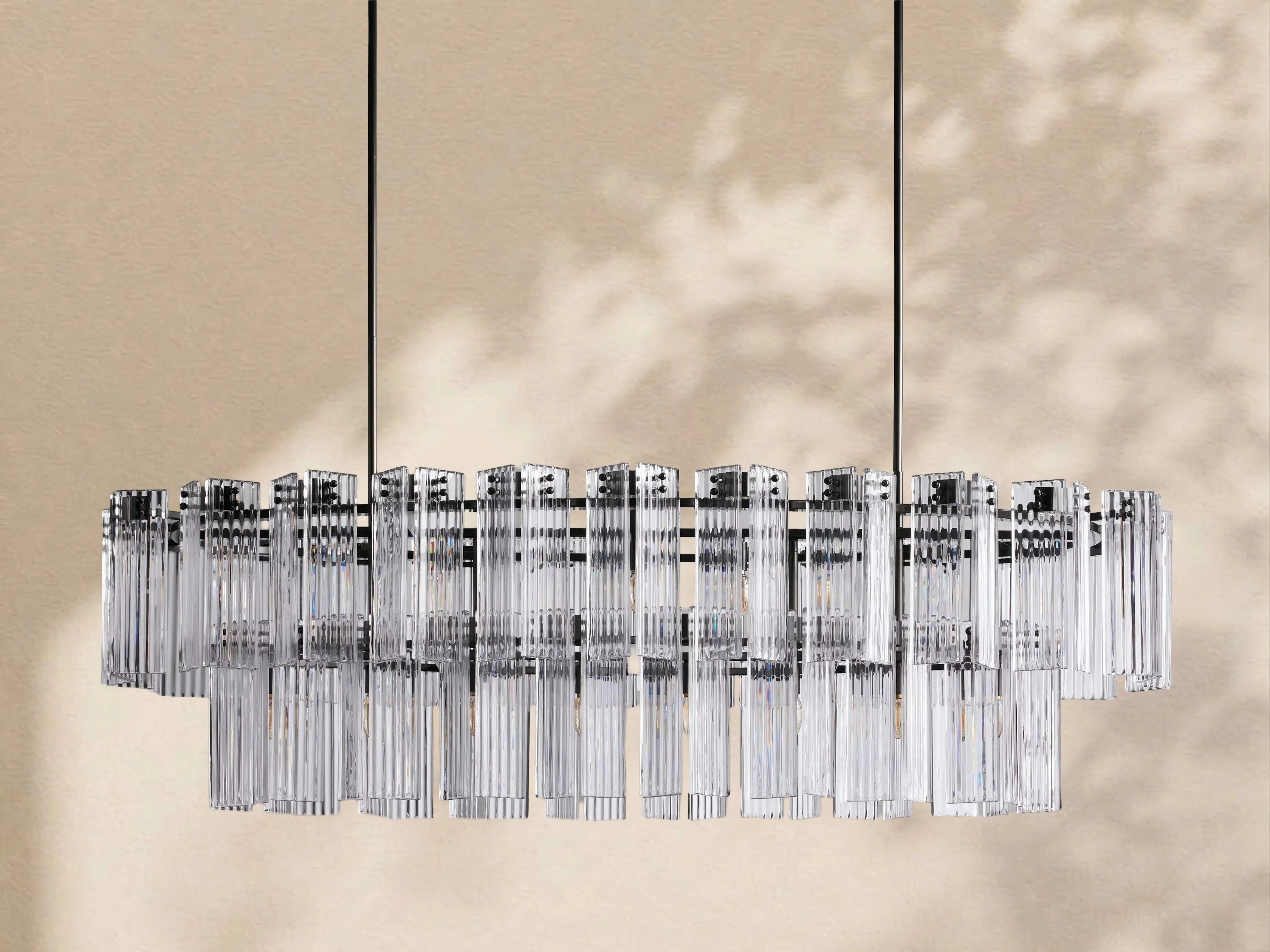 Delisa Oval Chandelier 51" 63" 72"