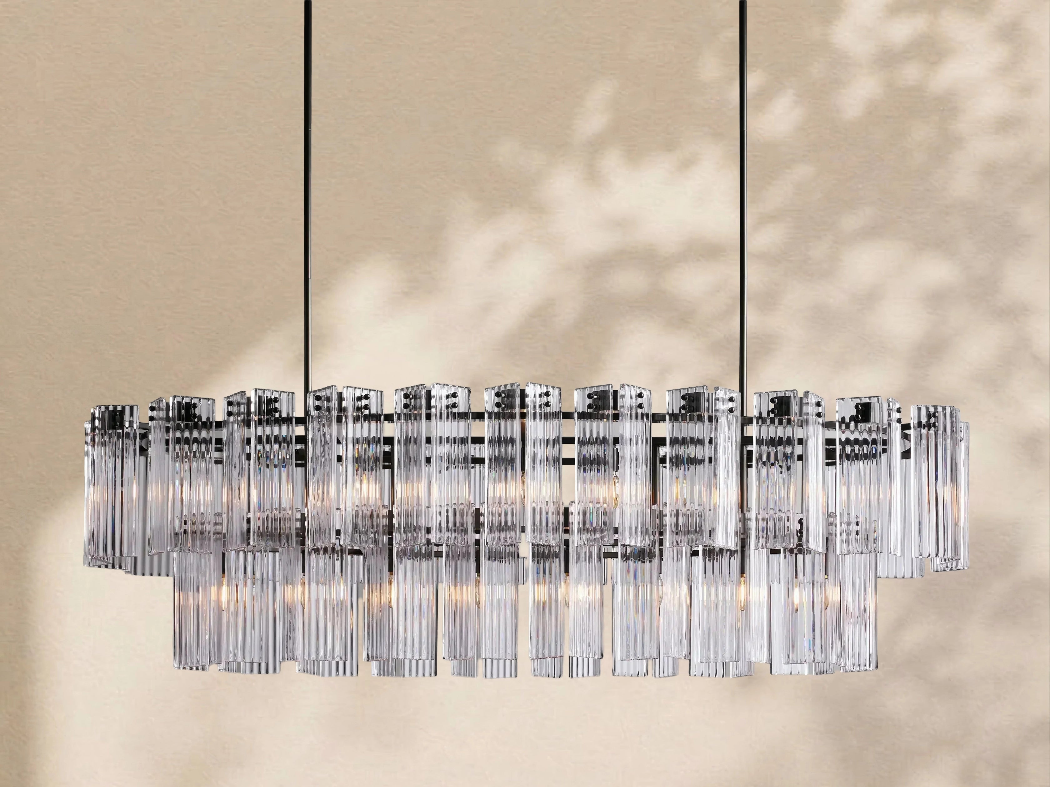 Delisa Oval Chandelier 51" 63" 72"