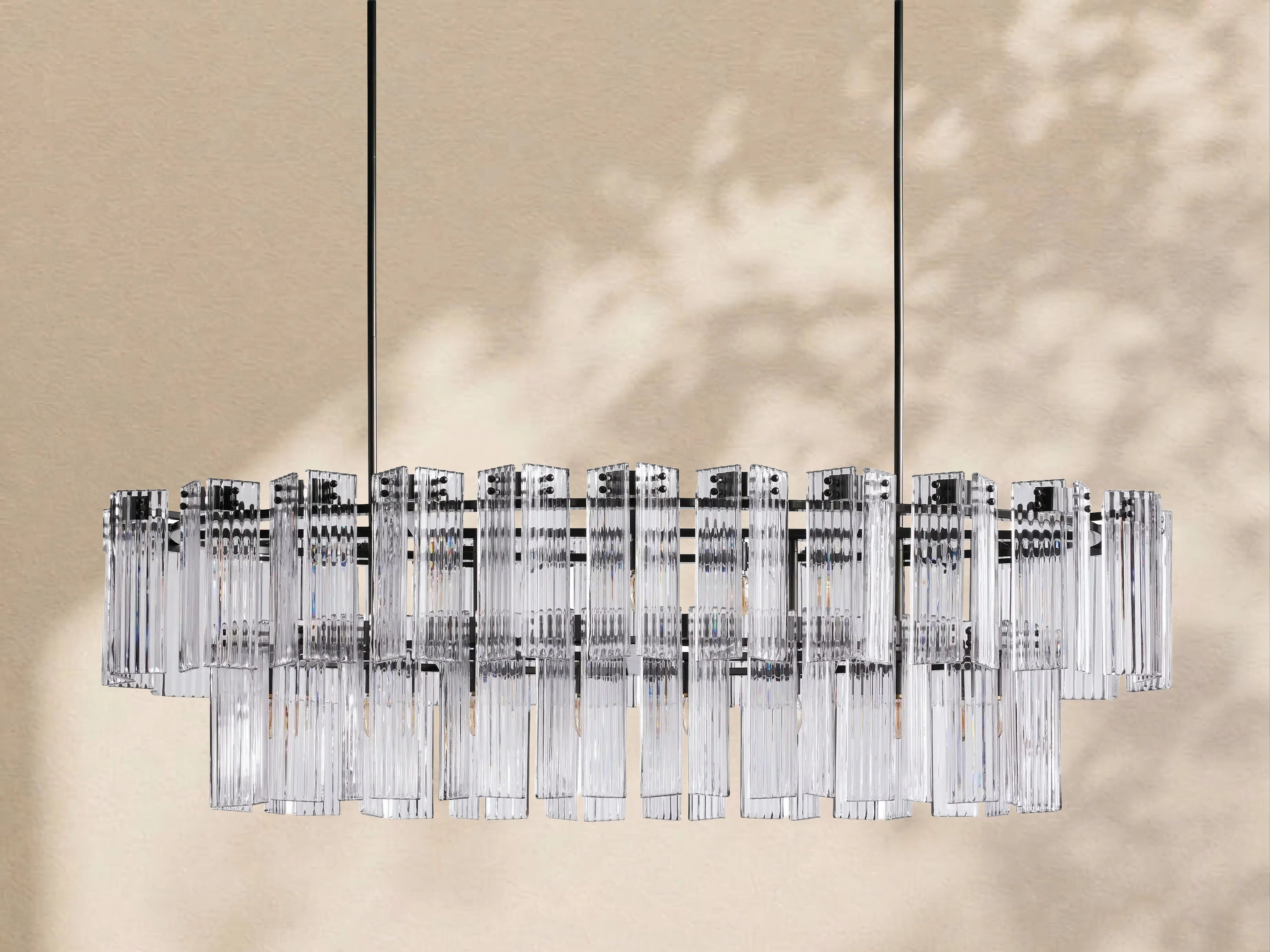 Delisa Oval Chandelier 51" 63" 72"