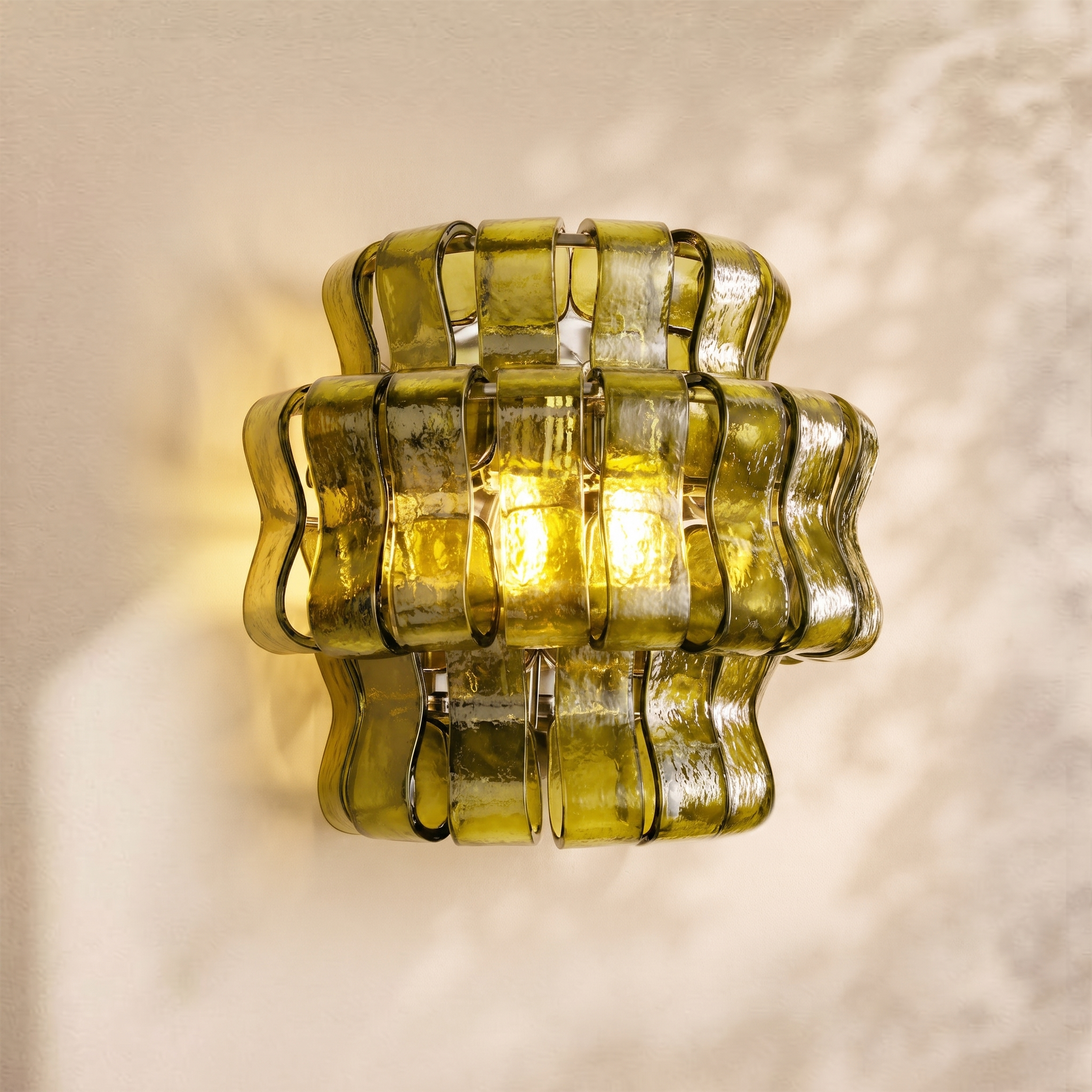 Amor Ghiaccio Glass Wall Sconce 12"