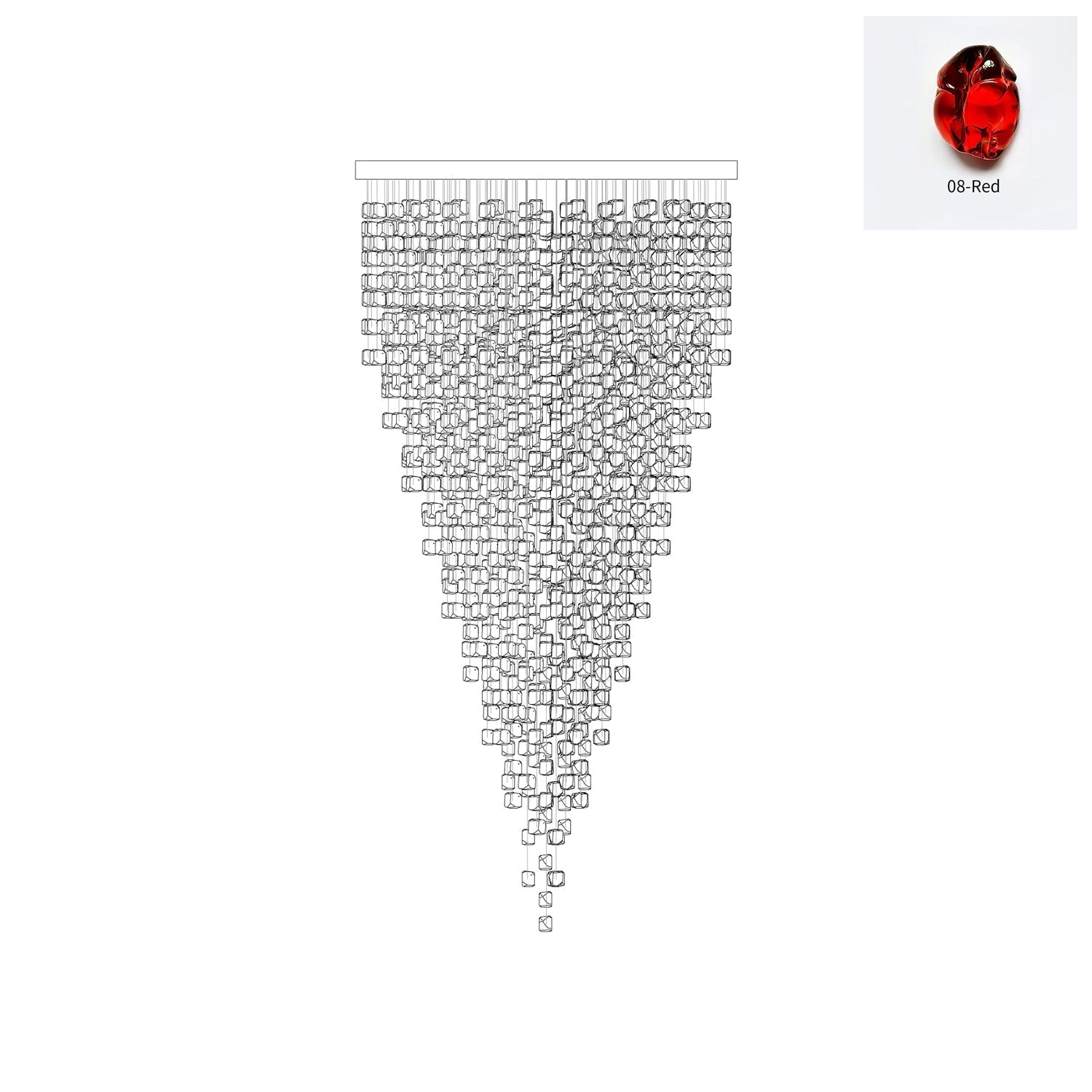 Crystal Stone Chandelier