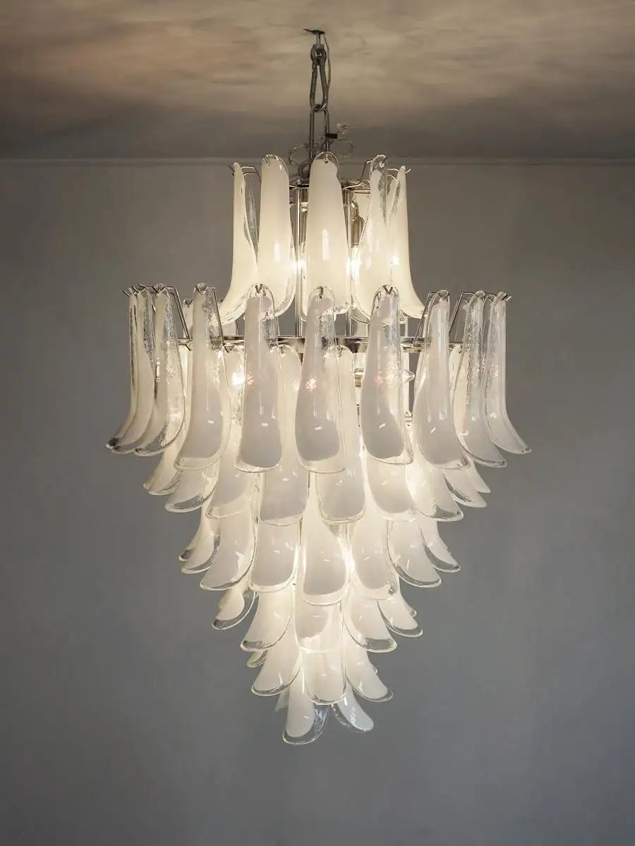 Chandelier Mazzega Murano, Italy - 85 glass petals