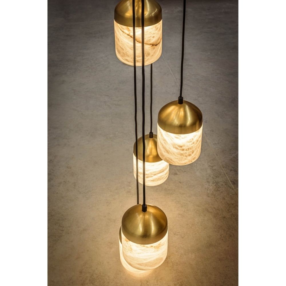 Alabastera Acorn Alabaster Cluster Light