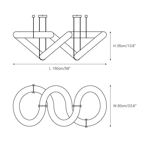 Infinity 12 & 16 Alabaster Pendant Light