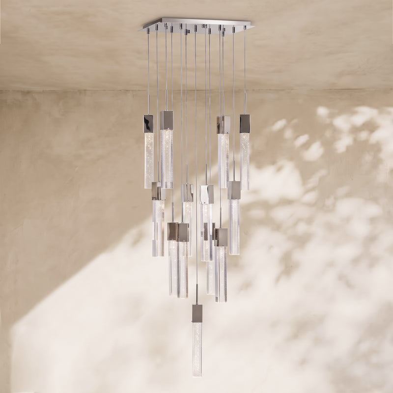 Rectangular Crystal Chandelier // XL 13 Light | Finesse