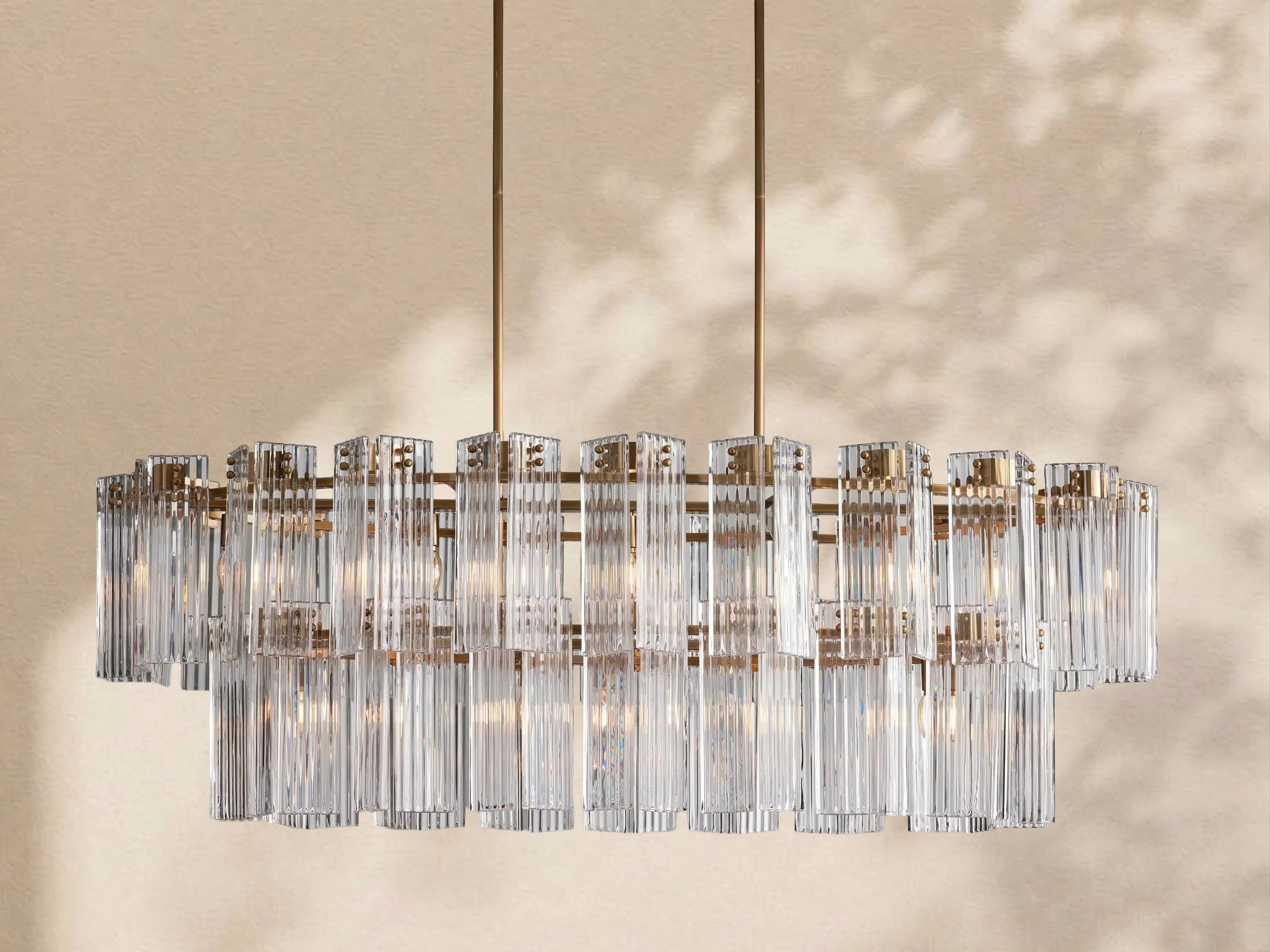 Delisa Oval Chandelier 51" 63" 72"
