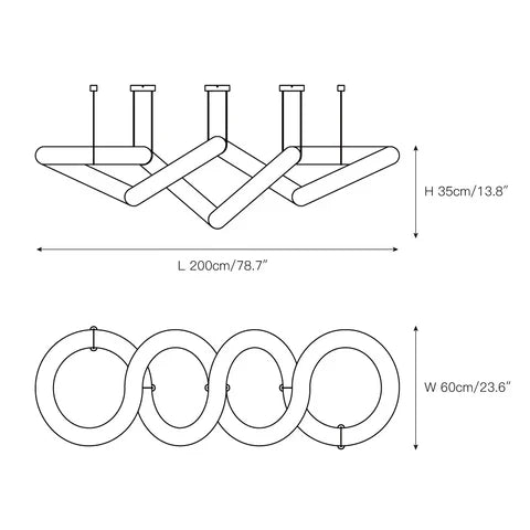 Infinity 12 & 16 Alabaster Pendant Light