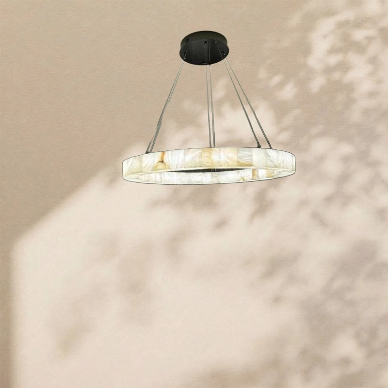 Karen Calcite Ring Chandelier 30"39"