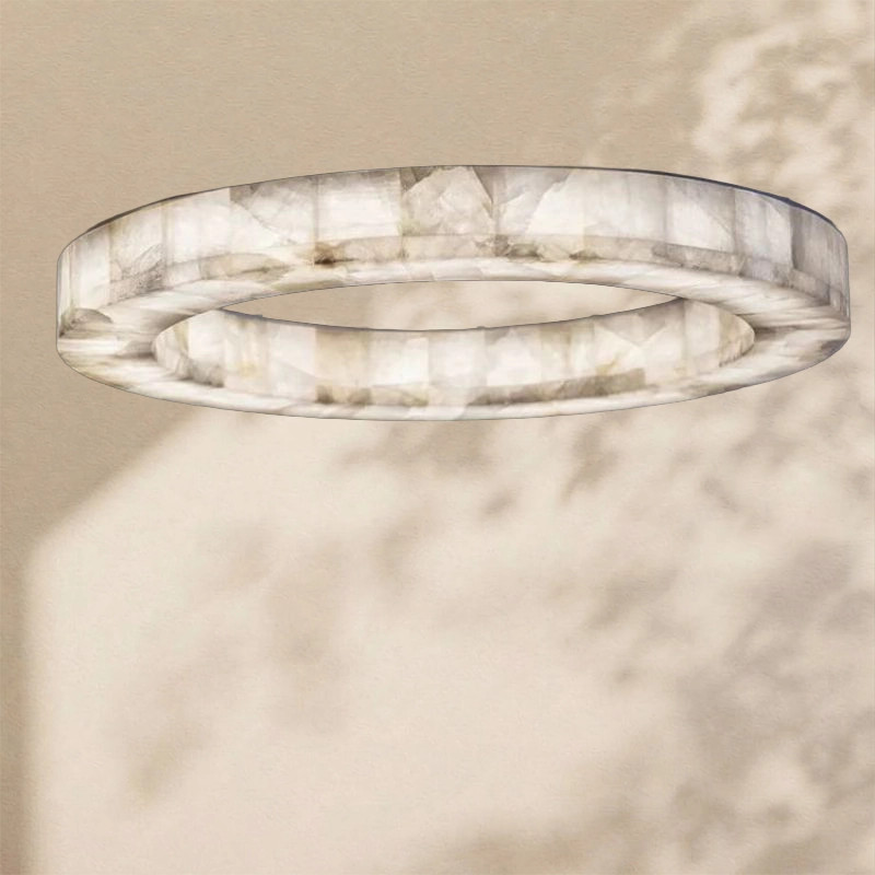 Karen Calcite Ring Chandelier 30"39"