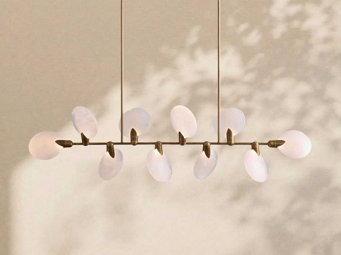 Leafloor Linear Chandelier 62''74''