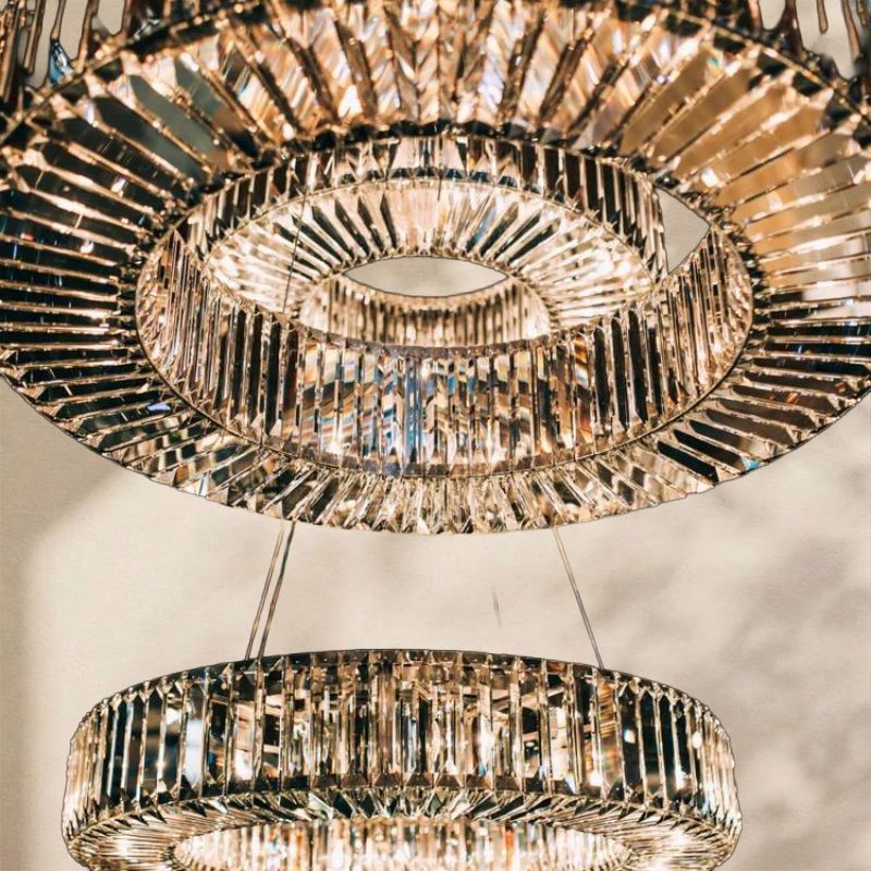 Lita Round Crystals Chandelier