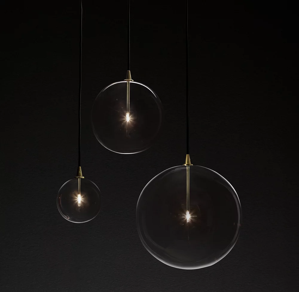 Modern Glass Globe Pendant