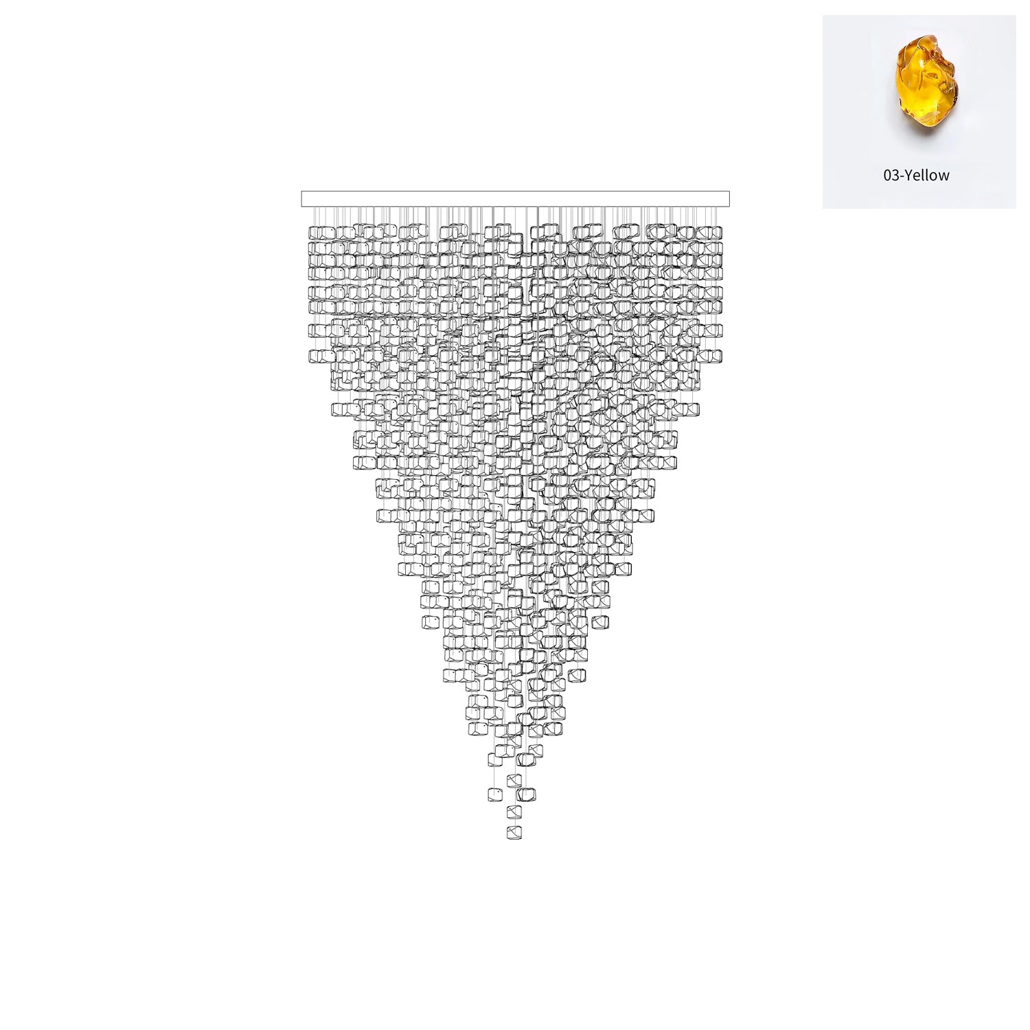 Crystal Stone Chandelier