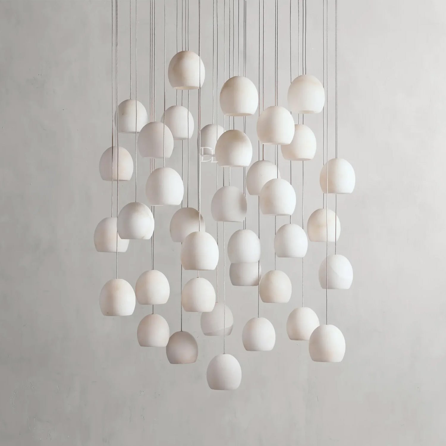 Arica Alabaster Round Chandelier
