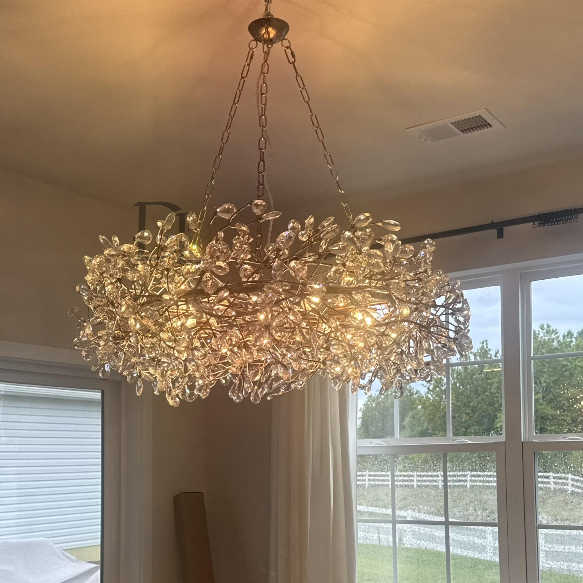 Fiore Crown Chandelier 39" 48" 60"