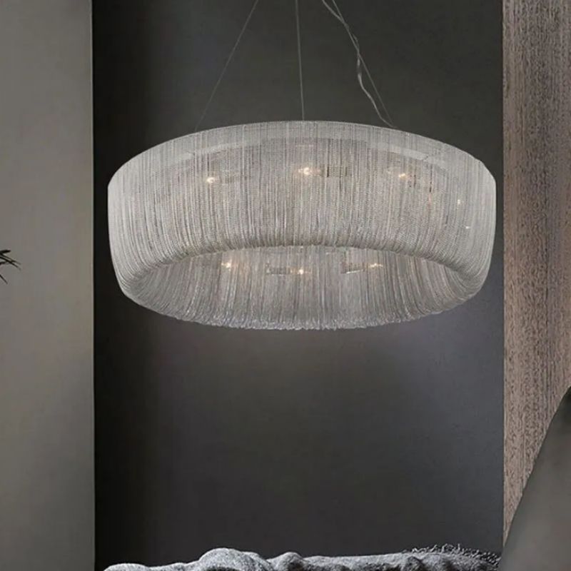 Alisa Aluminum Chain Tassel Chandelier