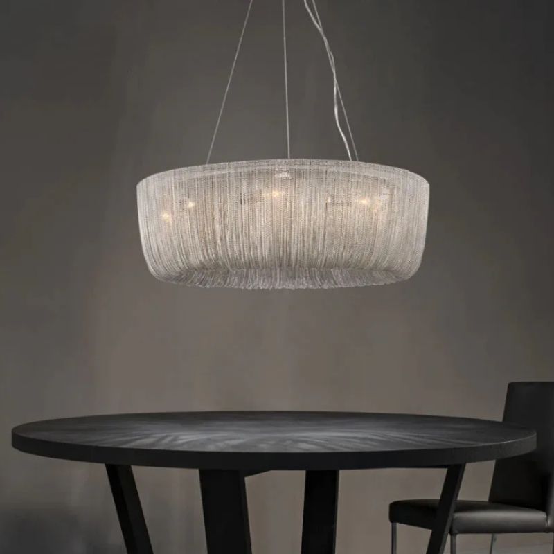 Alisa Aluminum Chain Tassel Chandelier