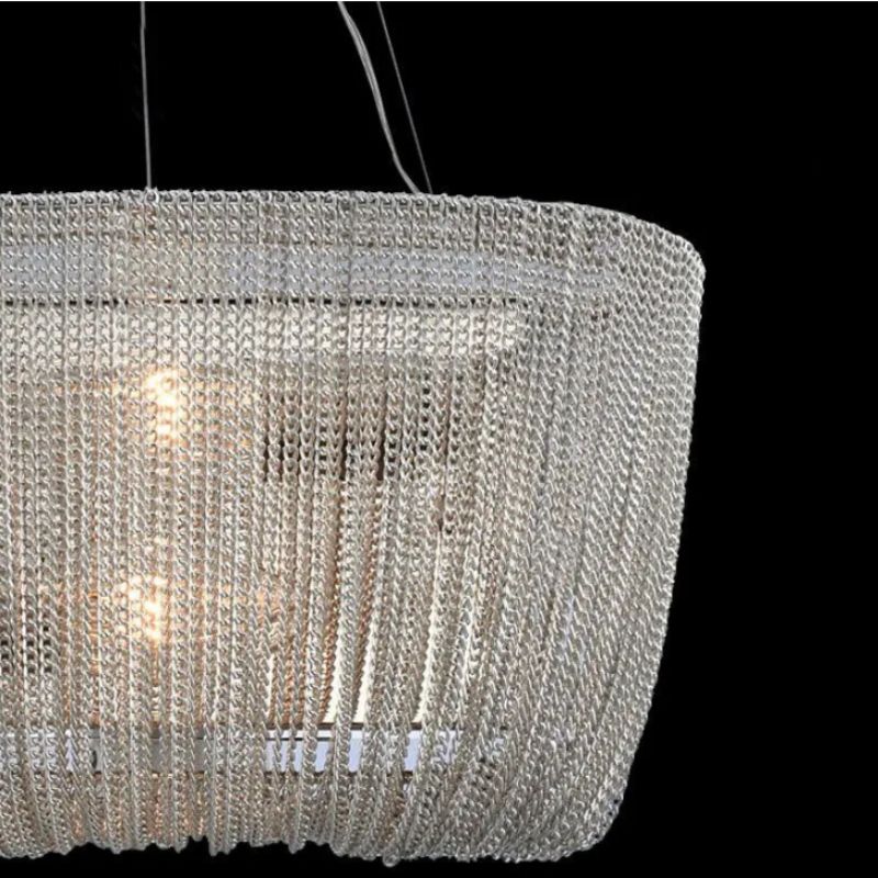 Alisa Aluminum Chain Tassel Chandelier