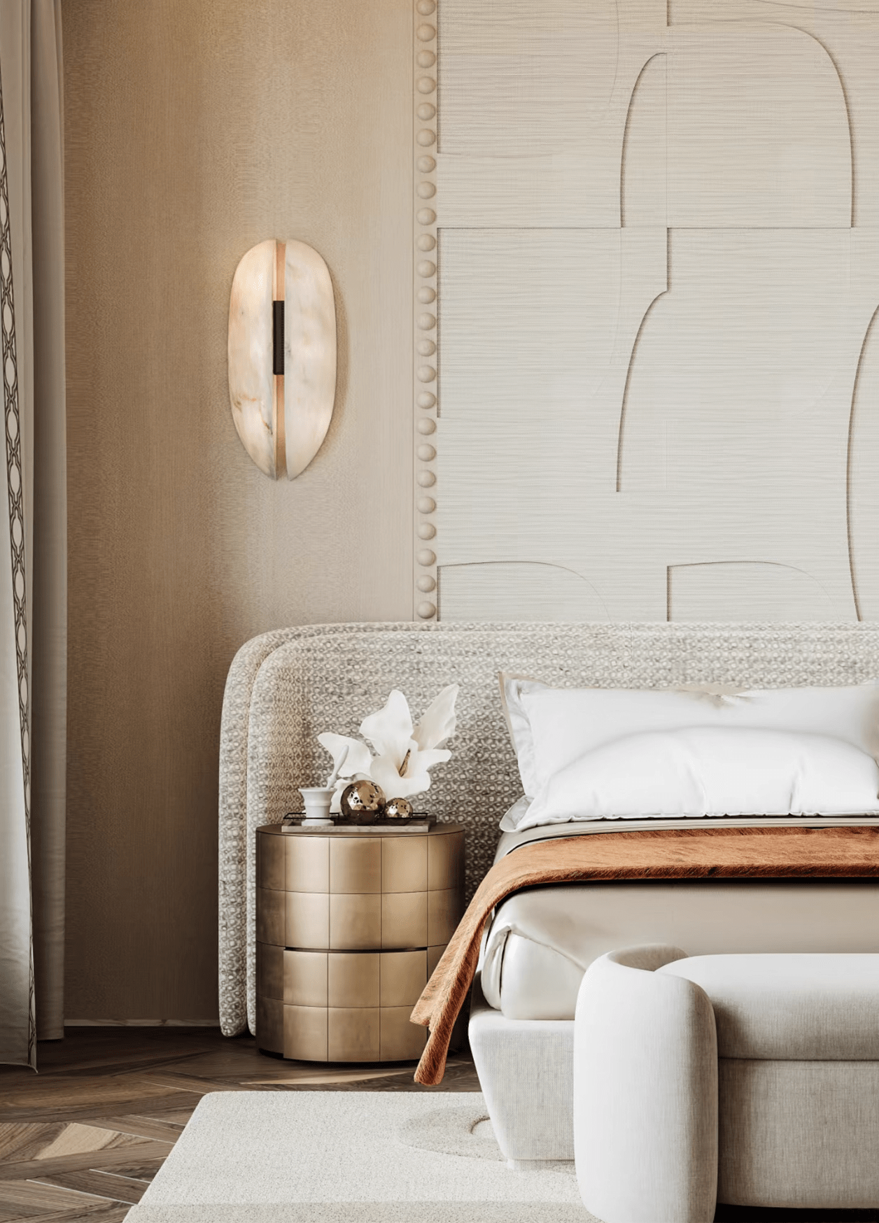 Alabaster Veil Wall Sconce