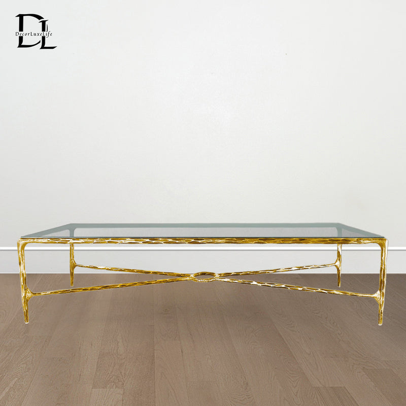 Thaddeus Rectangle Glass Coffee Table