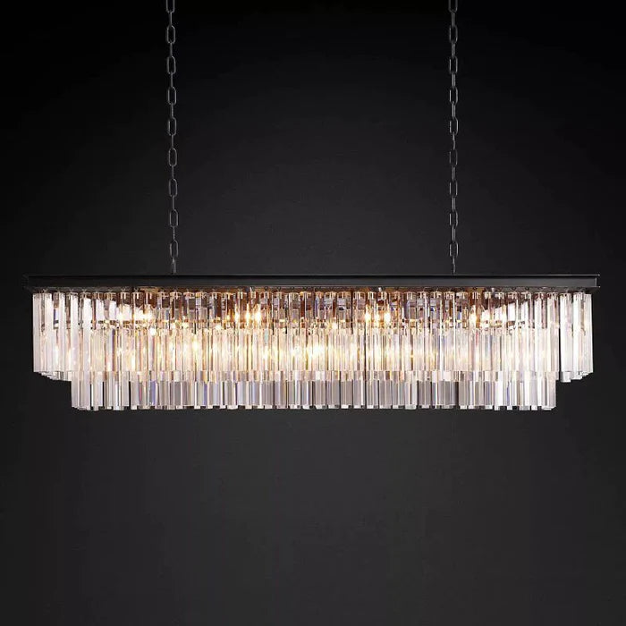 Franky Classicm Rectangular Chandelier 59"