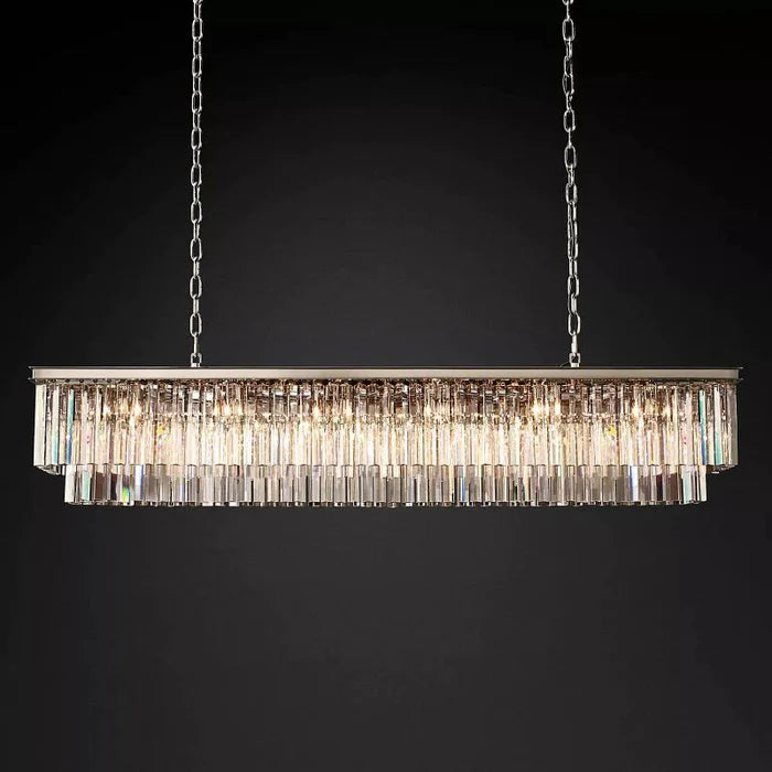 Franky Classicm Rectangular Chandelier 72"