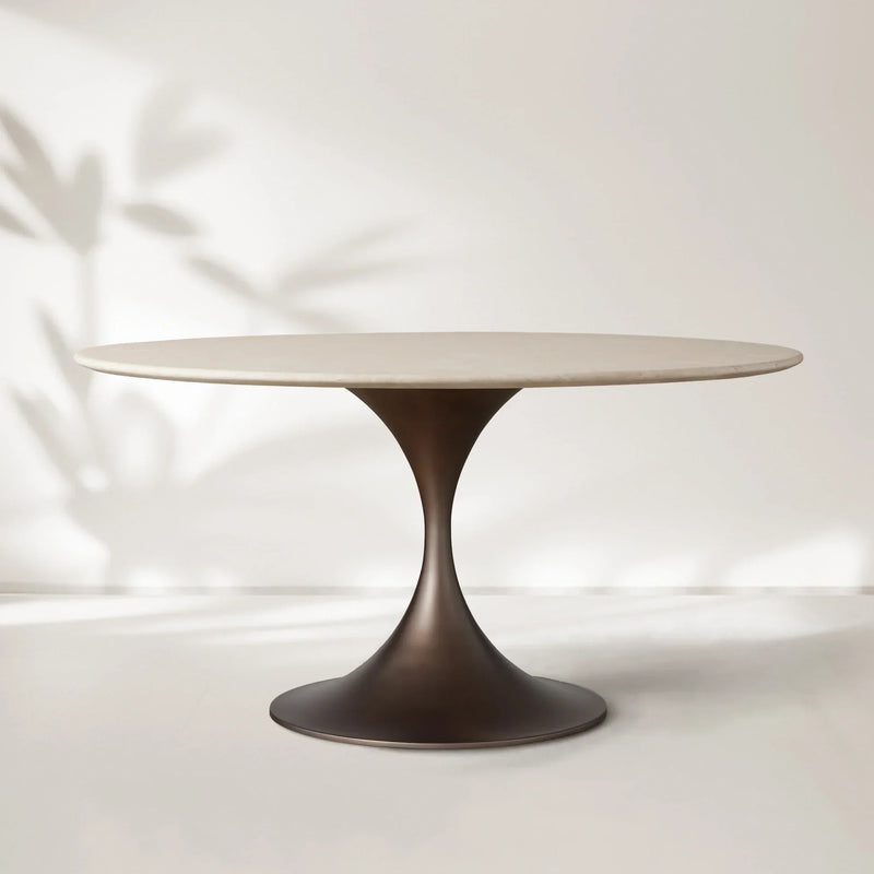 Saint Germain Round Stone Dining Table