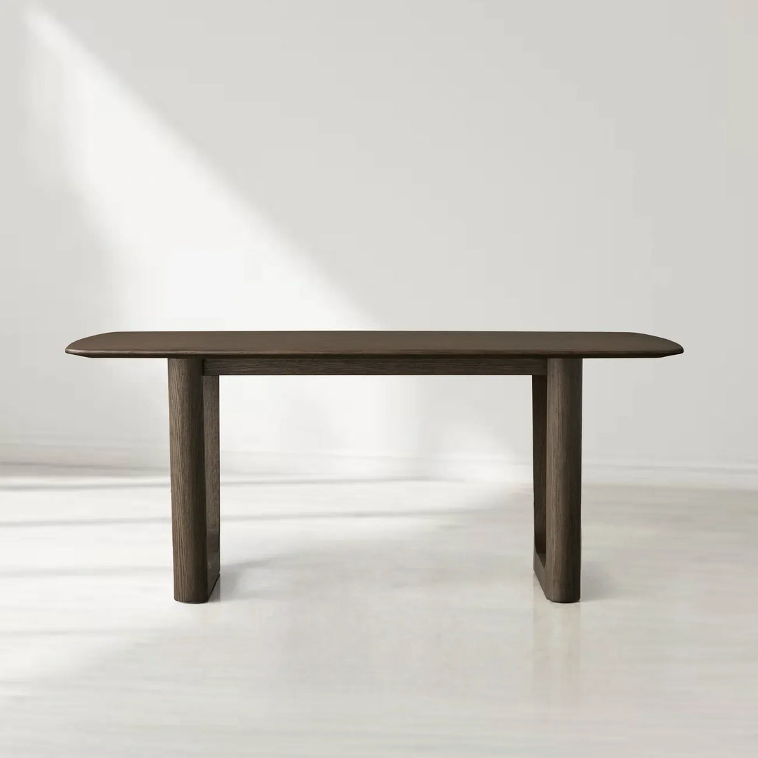 Saint Germain Rectangular Solid Wood Dining Table with Rennes Base