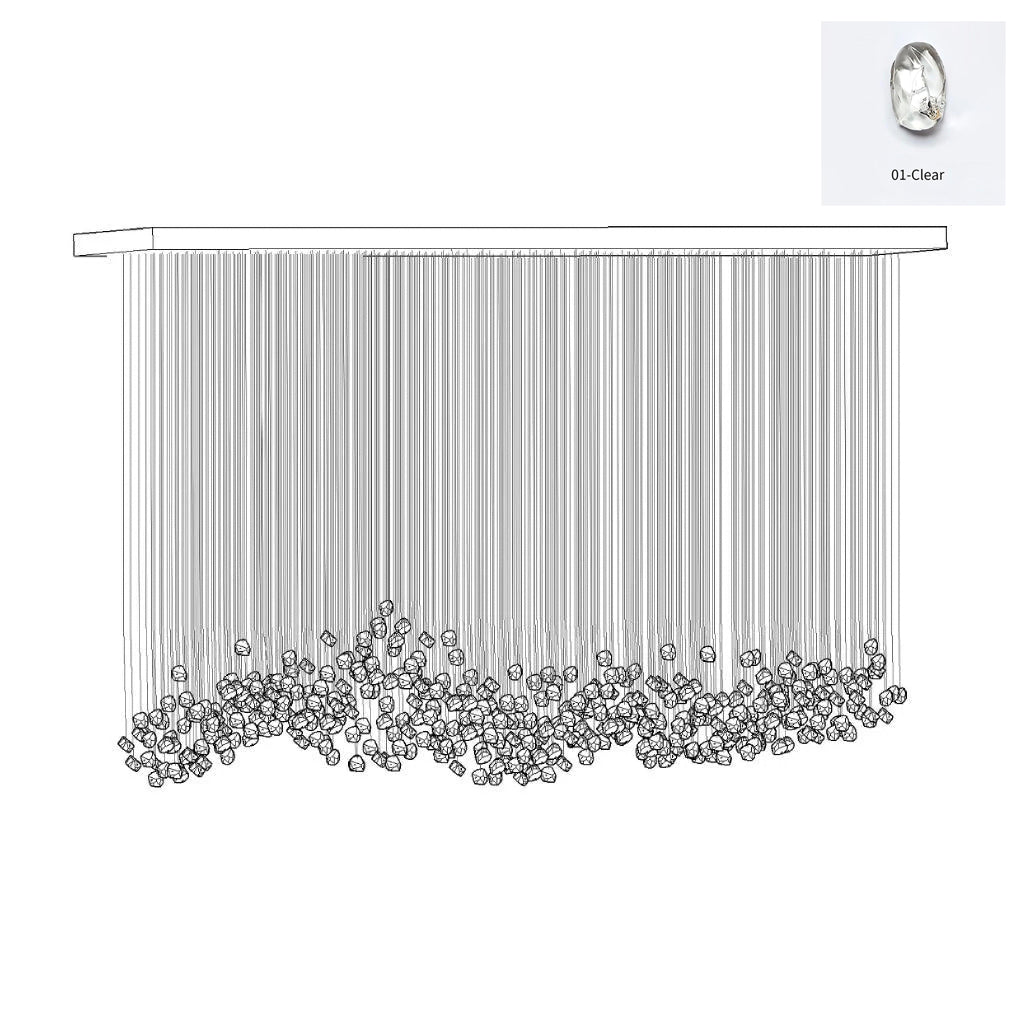 Crystal Stone Chandelier