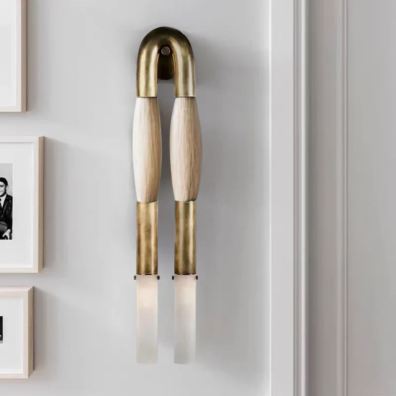 Double Head Antonia Horsehair Sconce