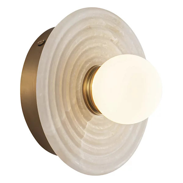 Dahlia Alabaster LED Wall Sconce