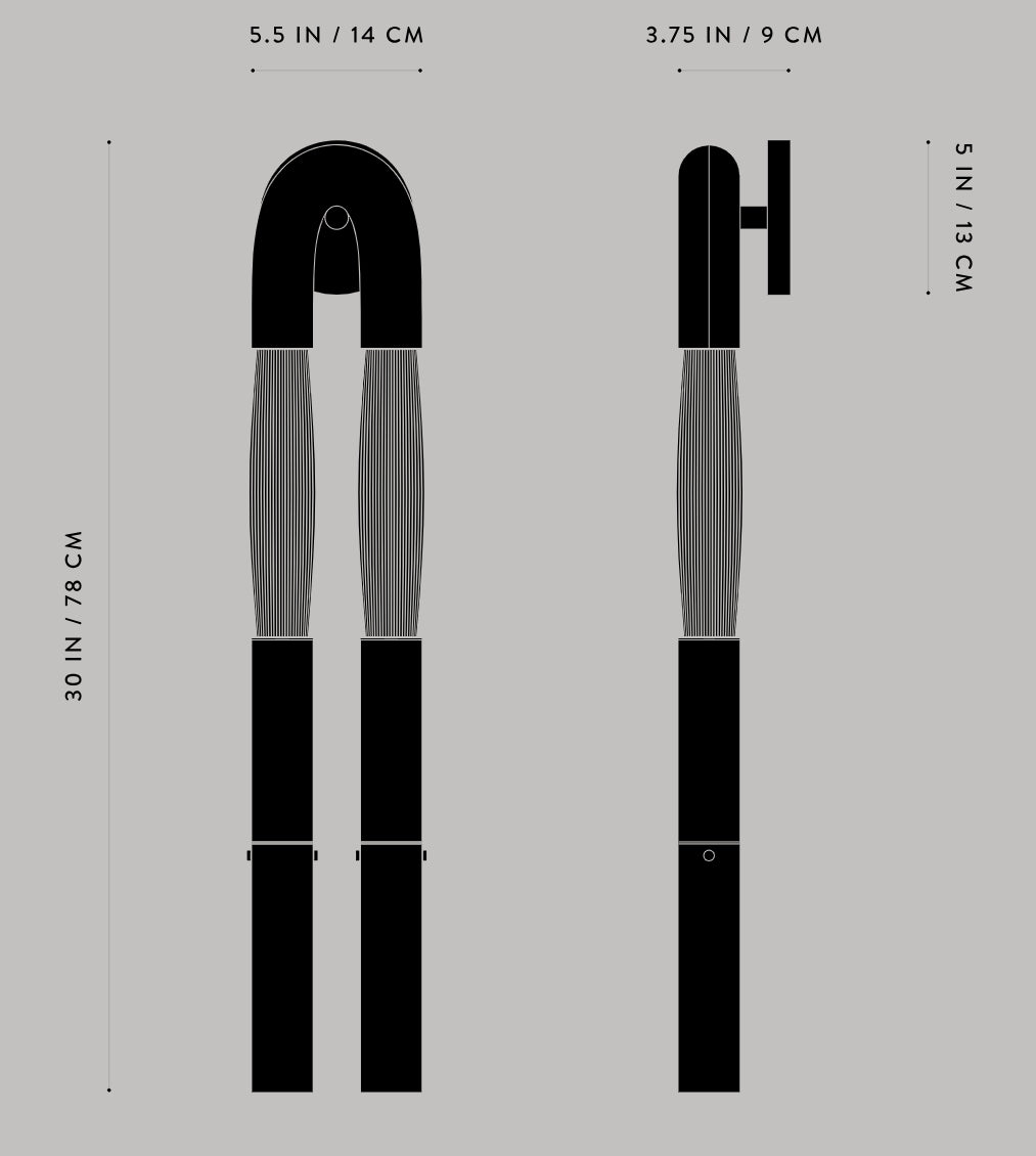 Double Head Antonia Horsehair Sconce