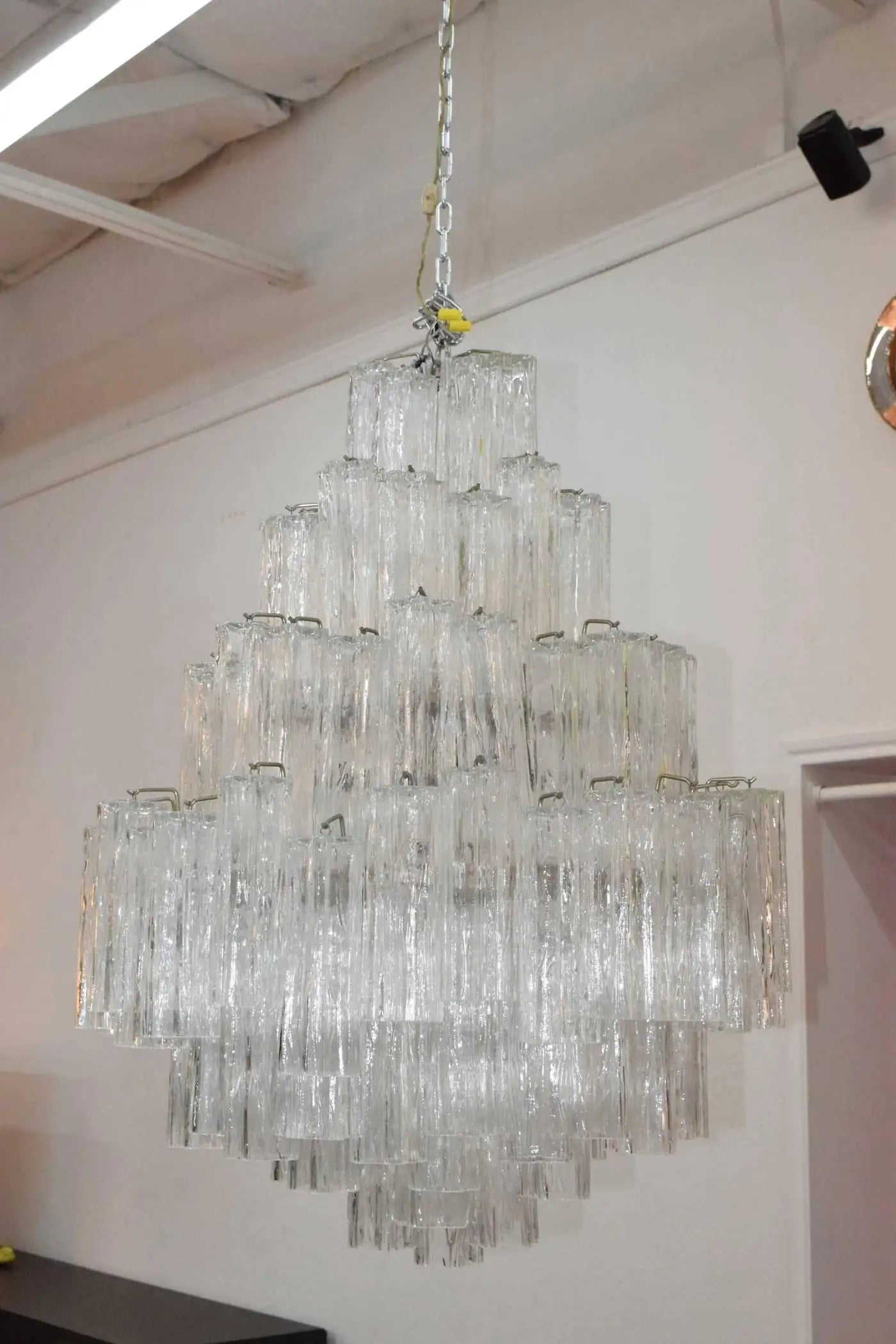 Very Large Venini Style Tronchi Chandelier
