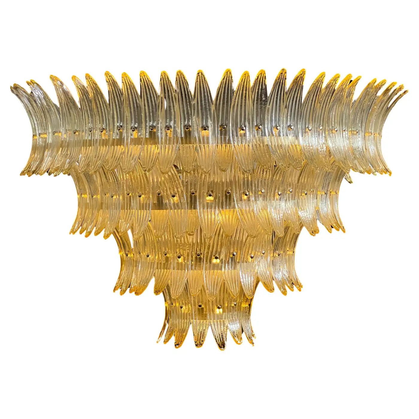 Luxurious Italian Palmette Murano Chandelier