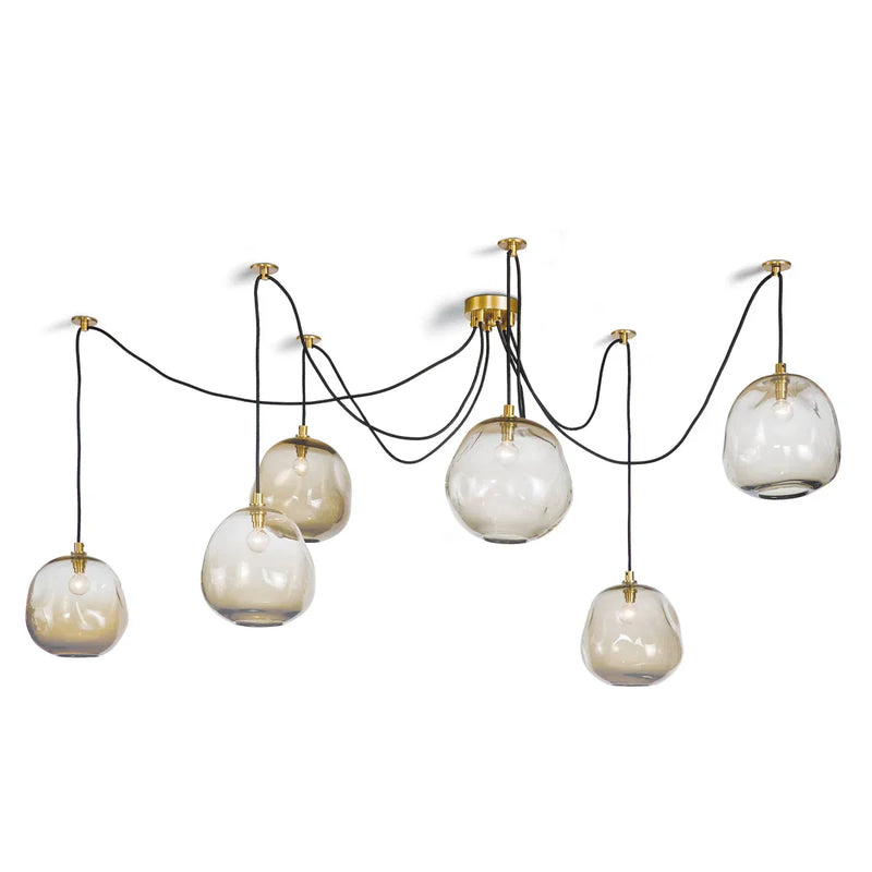 Molten Spider Small With Smoke Glass