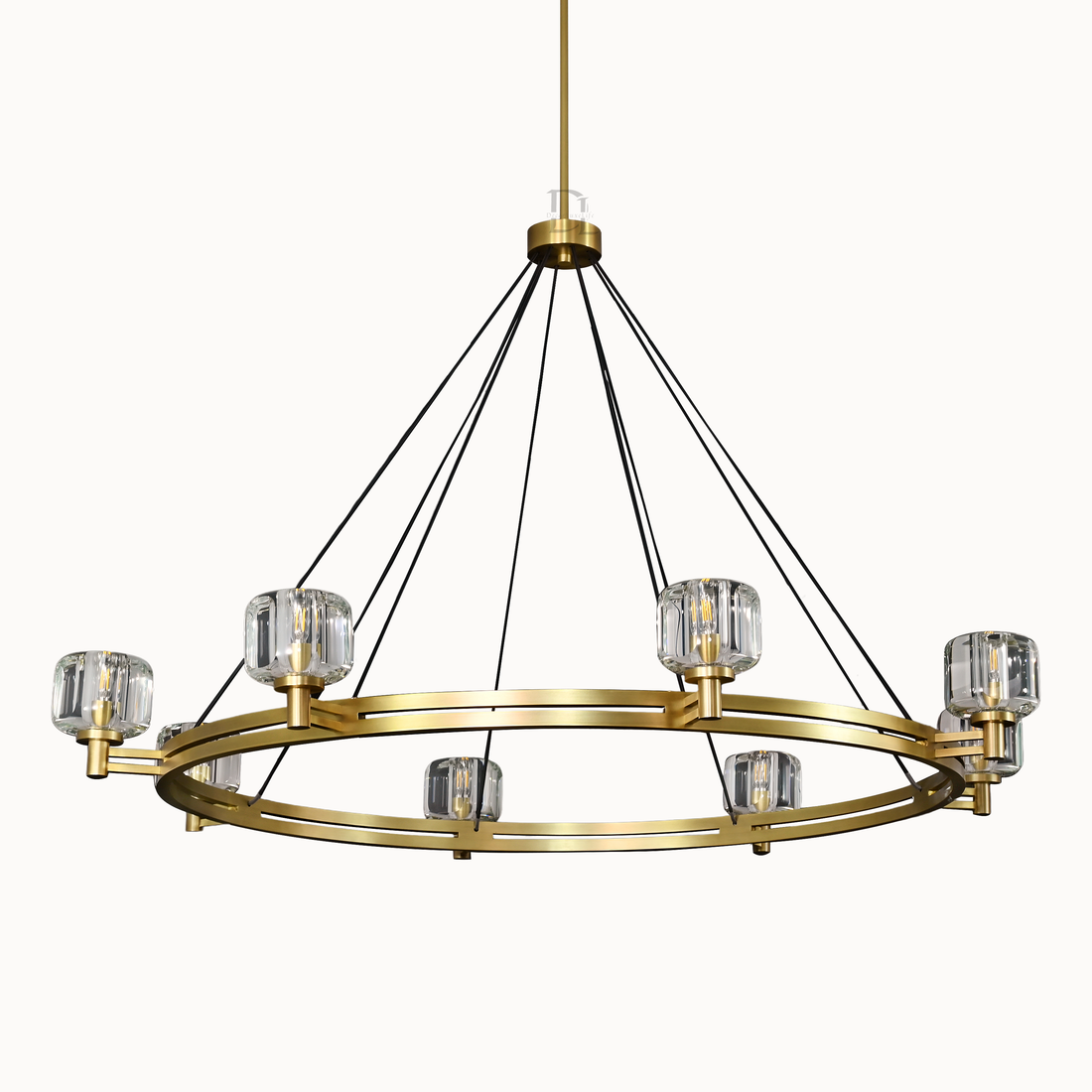 Demarety Round Chandelier 60" for Living Room, Bedroom, Dining Table