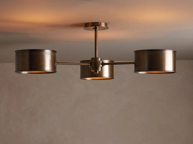 Tambour Metal Flush Mount