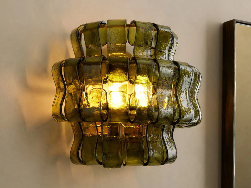 Amor Ghiaccio Glass Wall Sconce 12"